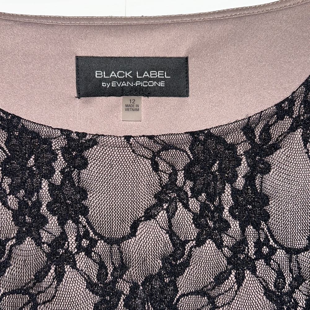NWT Black Label by Evan Picone Lace Dress - Picture 5 of 9